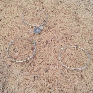 Set of 3 Alex and Ani bracelets